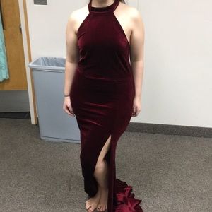 Red Velvet Dress